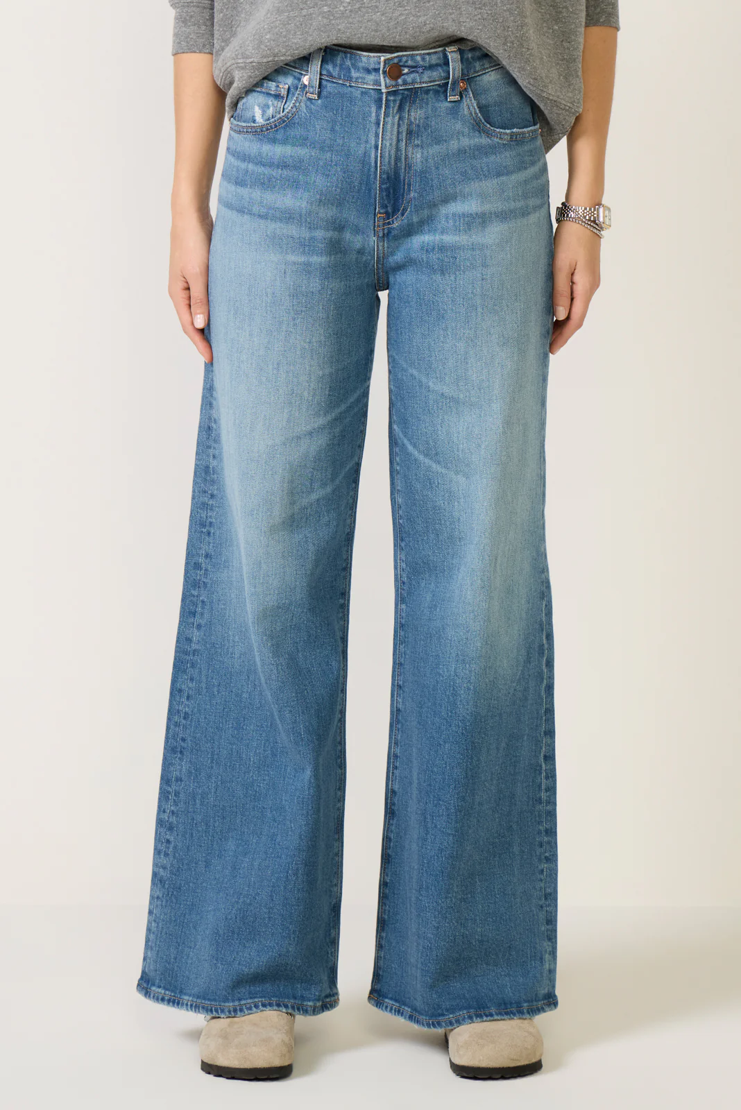 Saige Wide Leg 31` Jean - Image 6