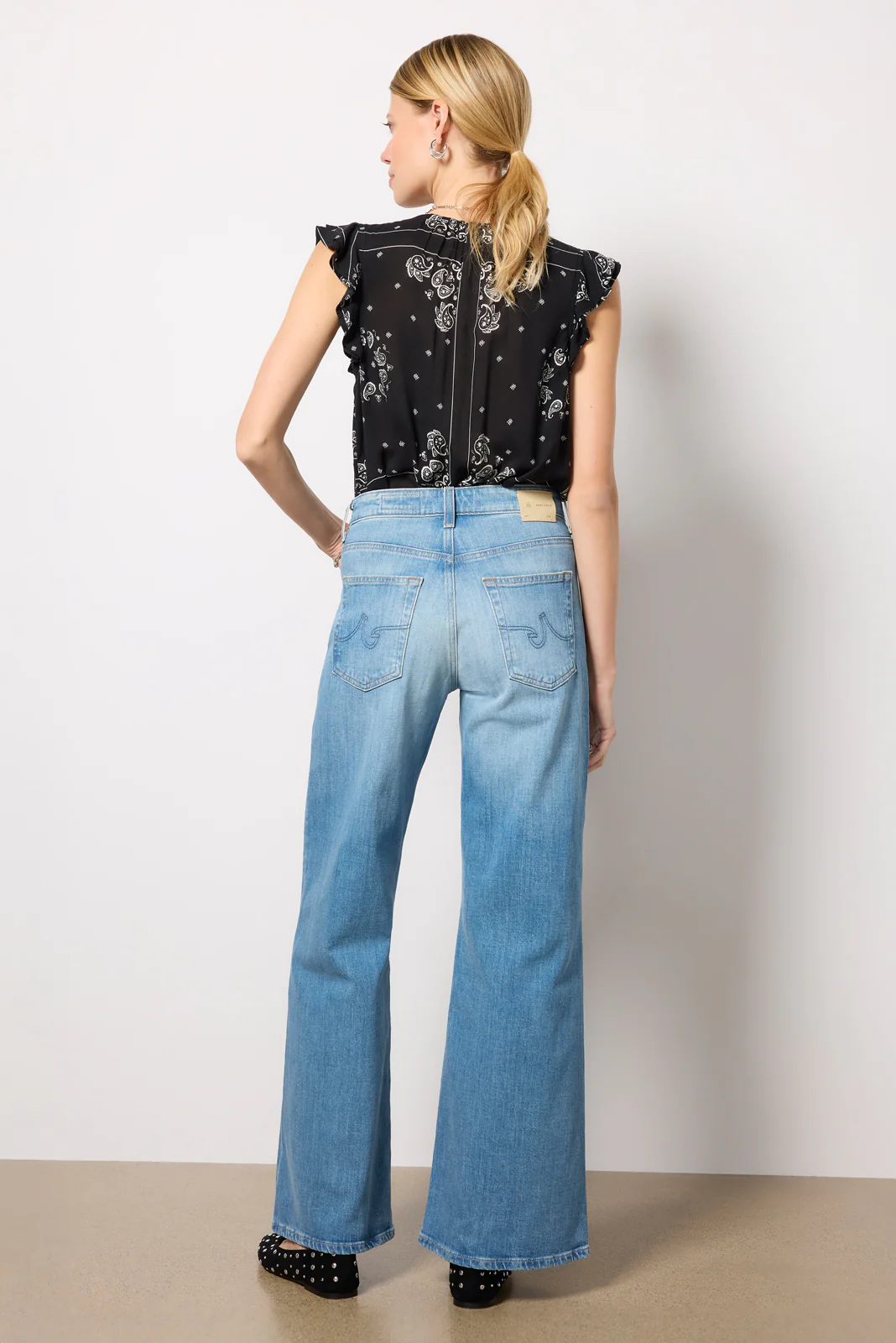 Saige Wide Leg Jean 31` - Image 4