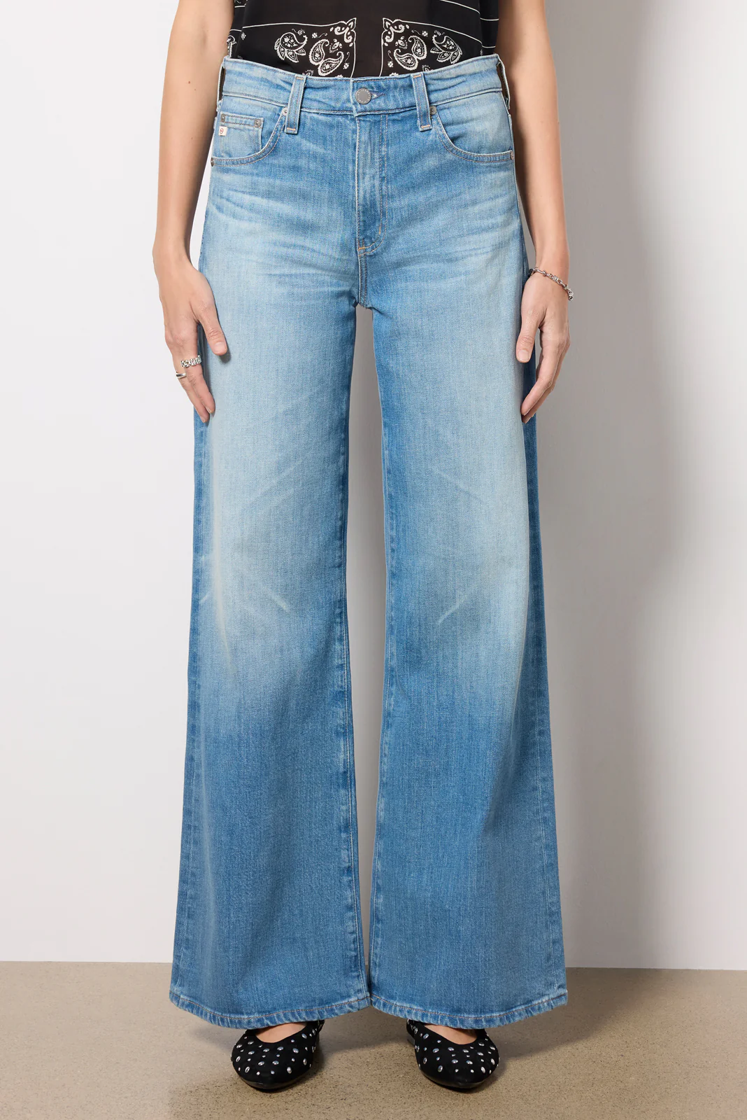 Saige Wide Leg Jean 31` - Image 5