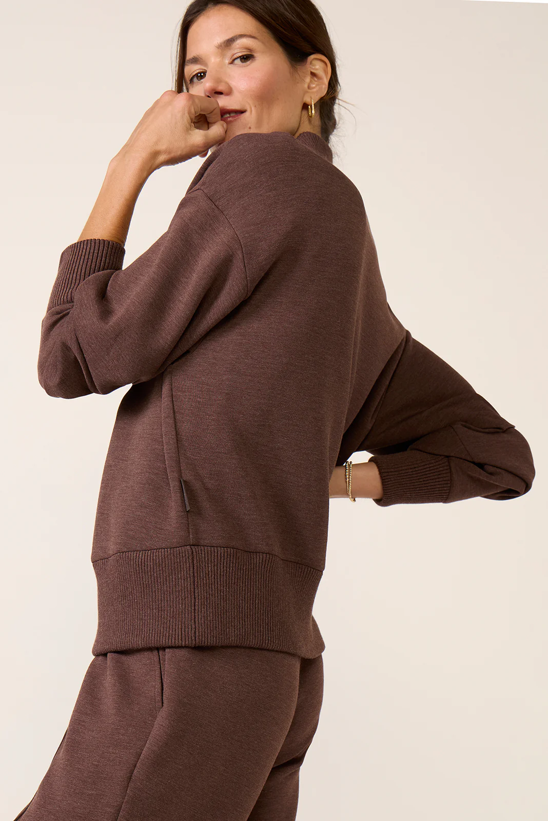 Sally Half Zip Sweat - Image 5
