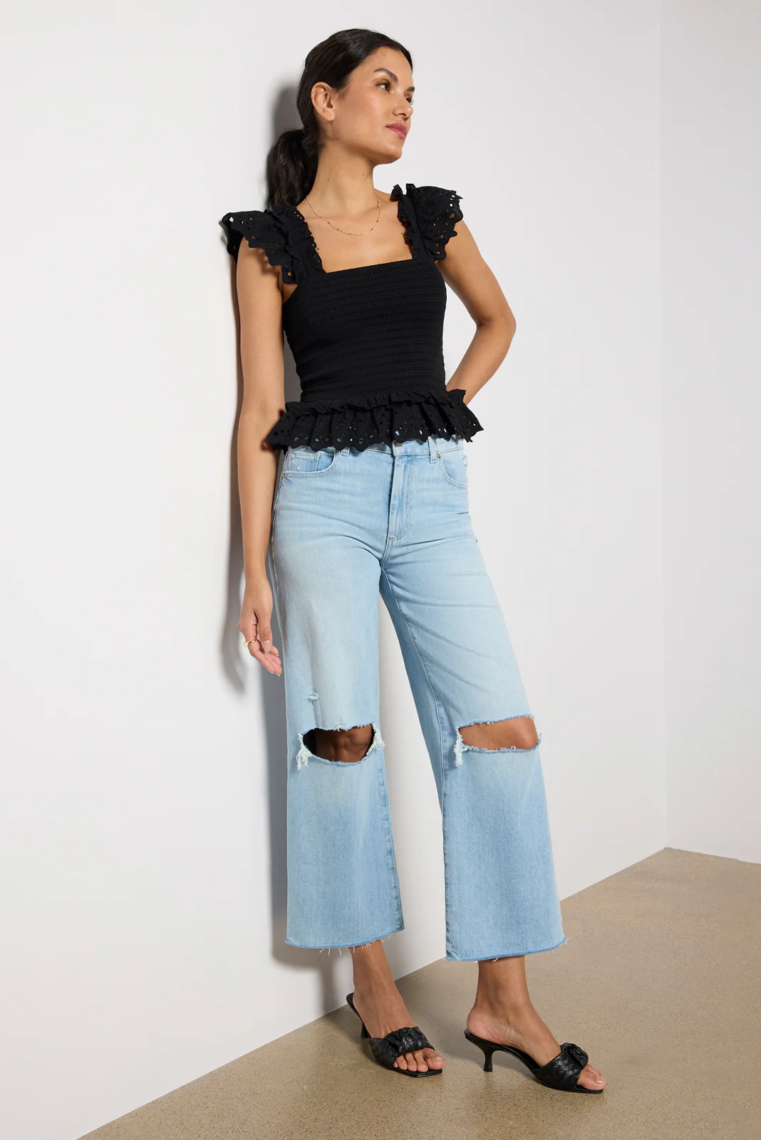 Sasha Ankle w Raw Hem