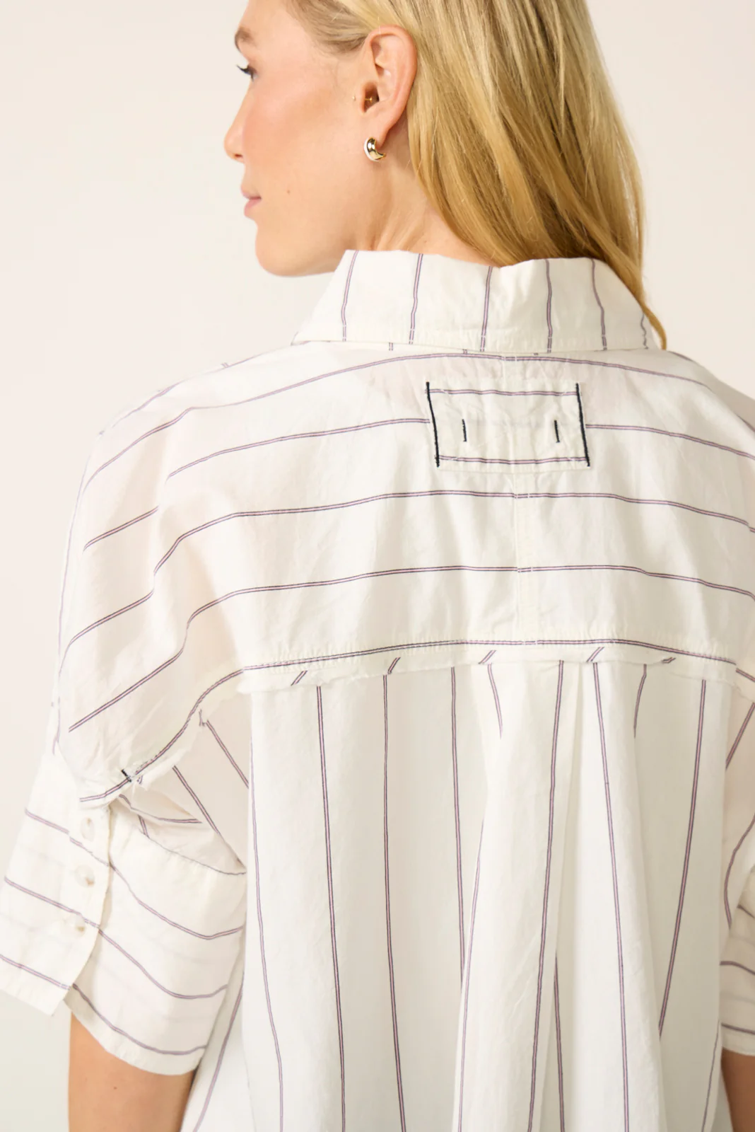 Seaside Cotton Stripe Shirt - Image 3