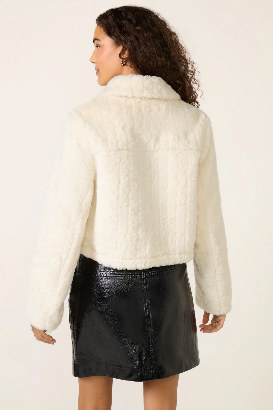 Serene Fur Trucker Jacket - Image 4