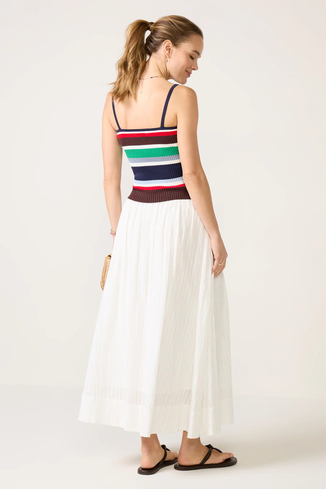 Shadow Stripe Maxi Skirt - Image 4