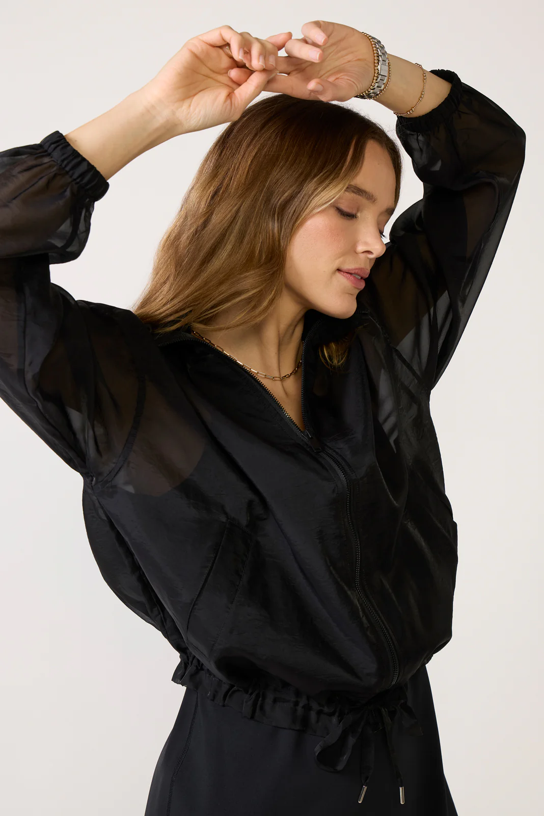 Sheer Full Zip Jacket - Image 3