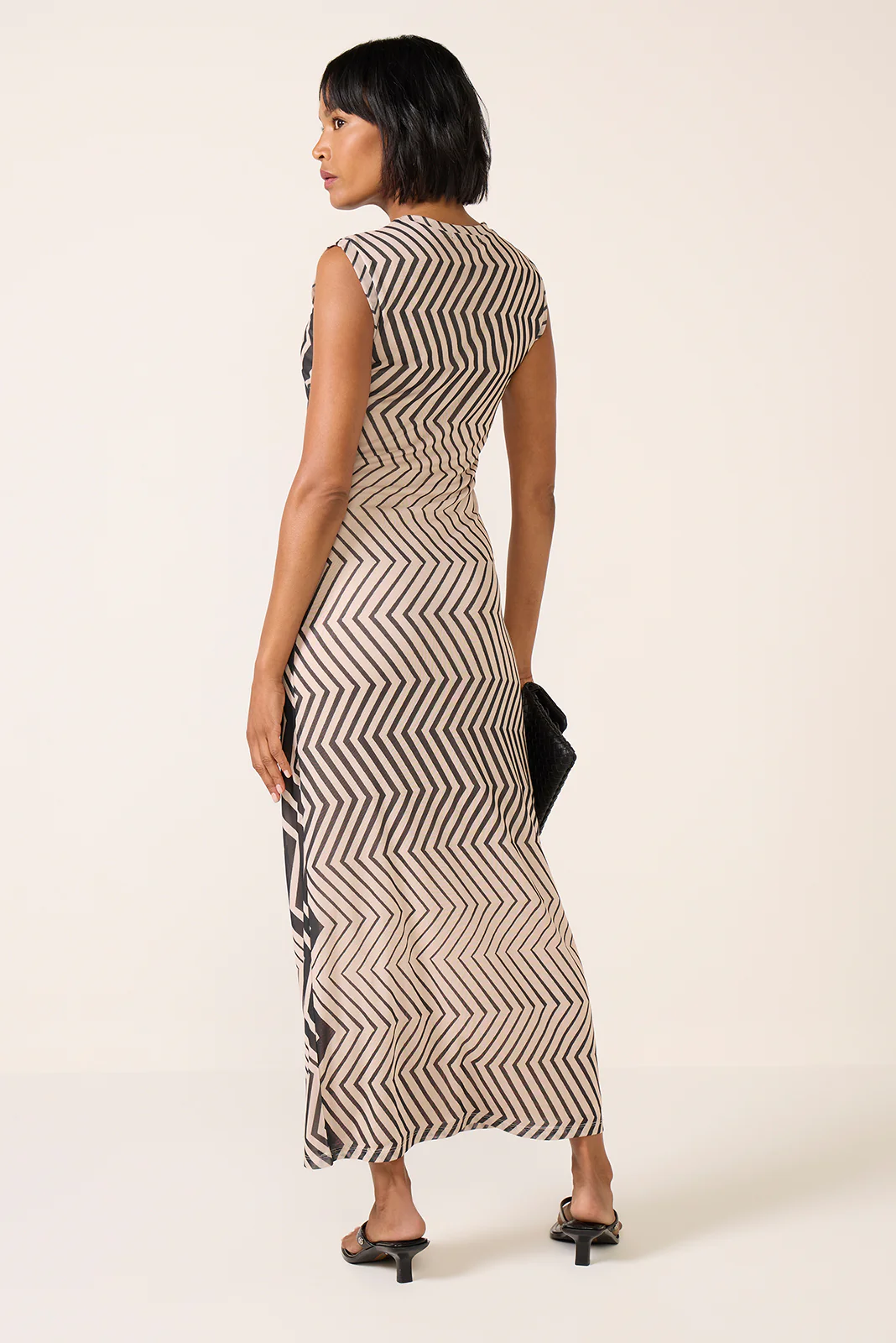Shirred Mesh Dress - Image 4