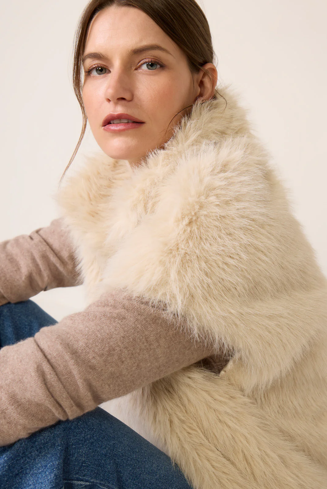 Silky Fur Vest - Image 2