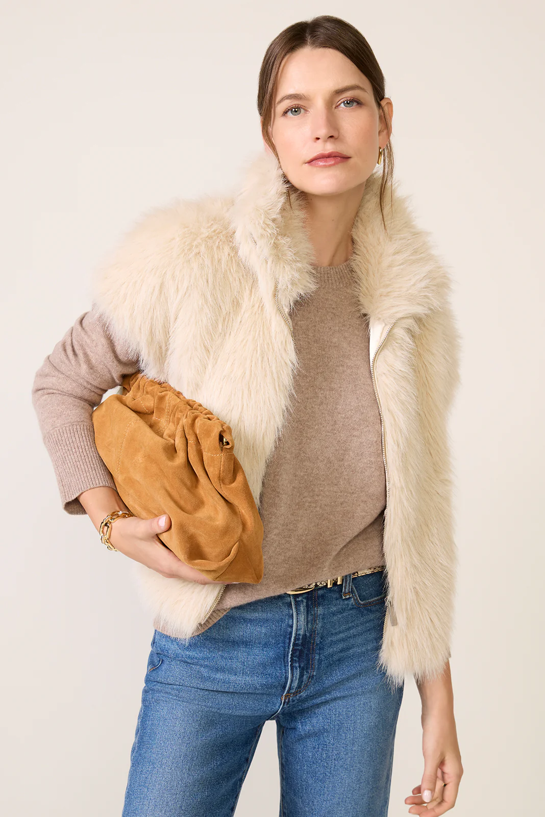 Silky Fur Vest - Image 3