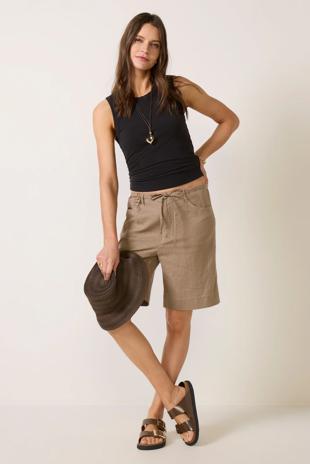 Simone Linen Drawstring Short - Image 6