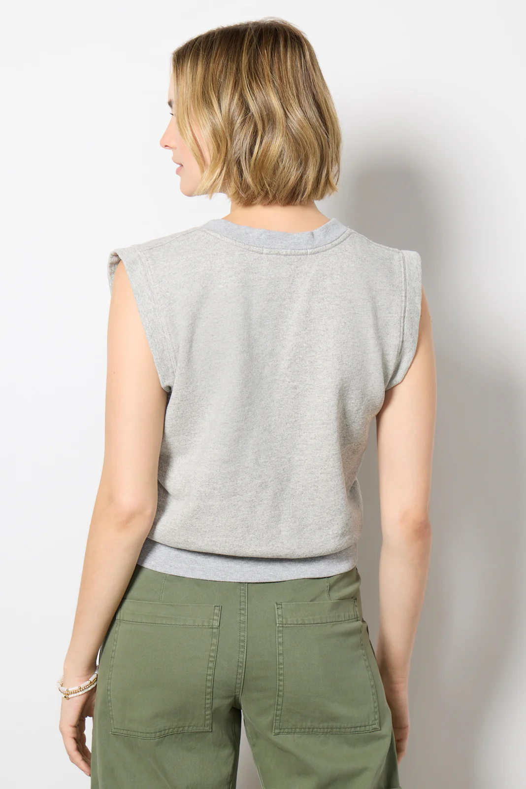 Sloane French Terry Split Neck Top - Image 4