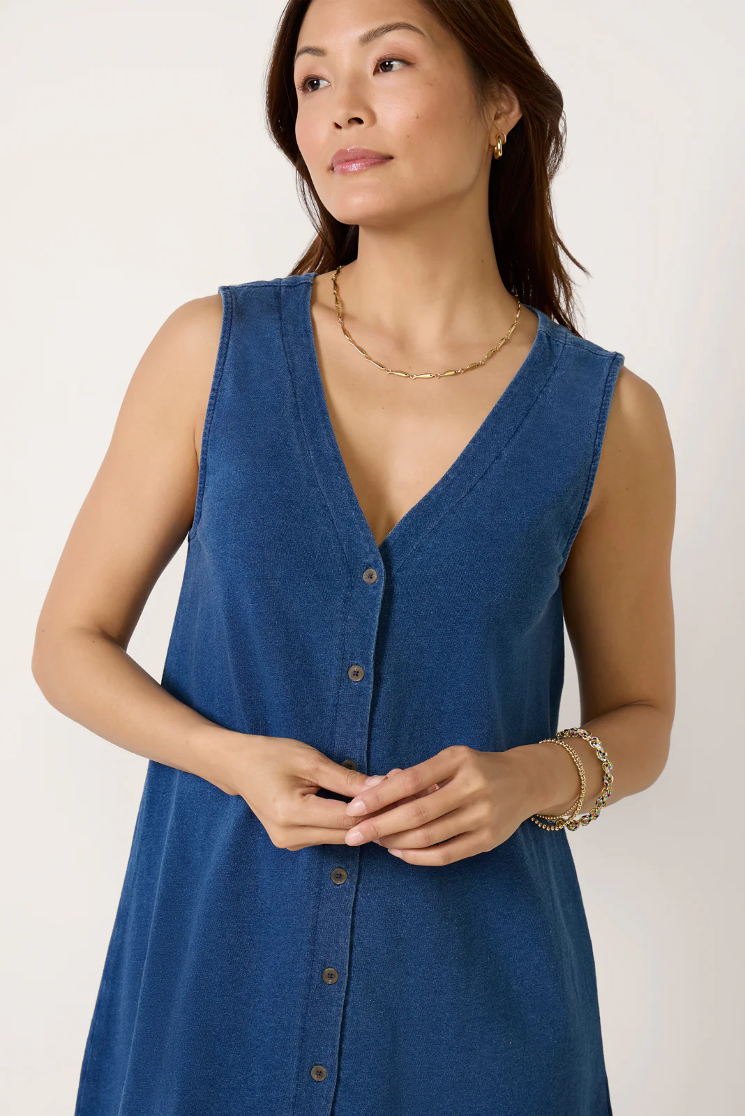 Solas Denim Mini Dress - Image 3