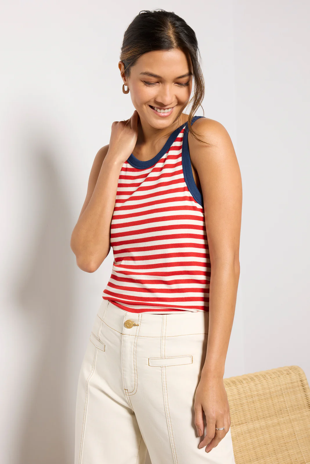 Sonya Stripe Ringer Tank - Image 6