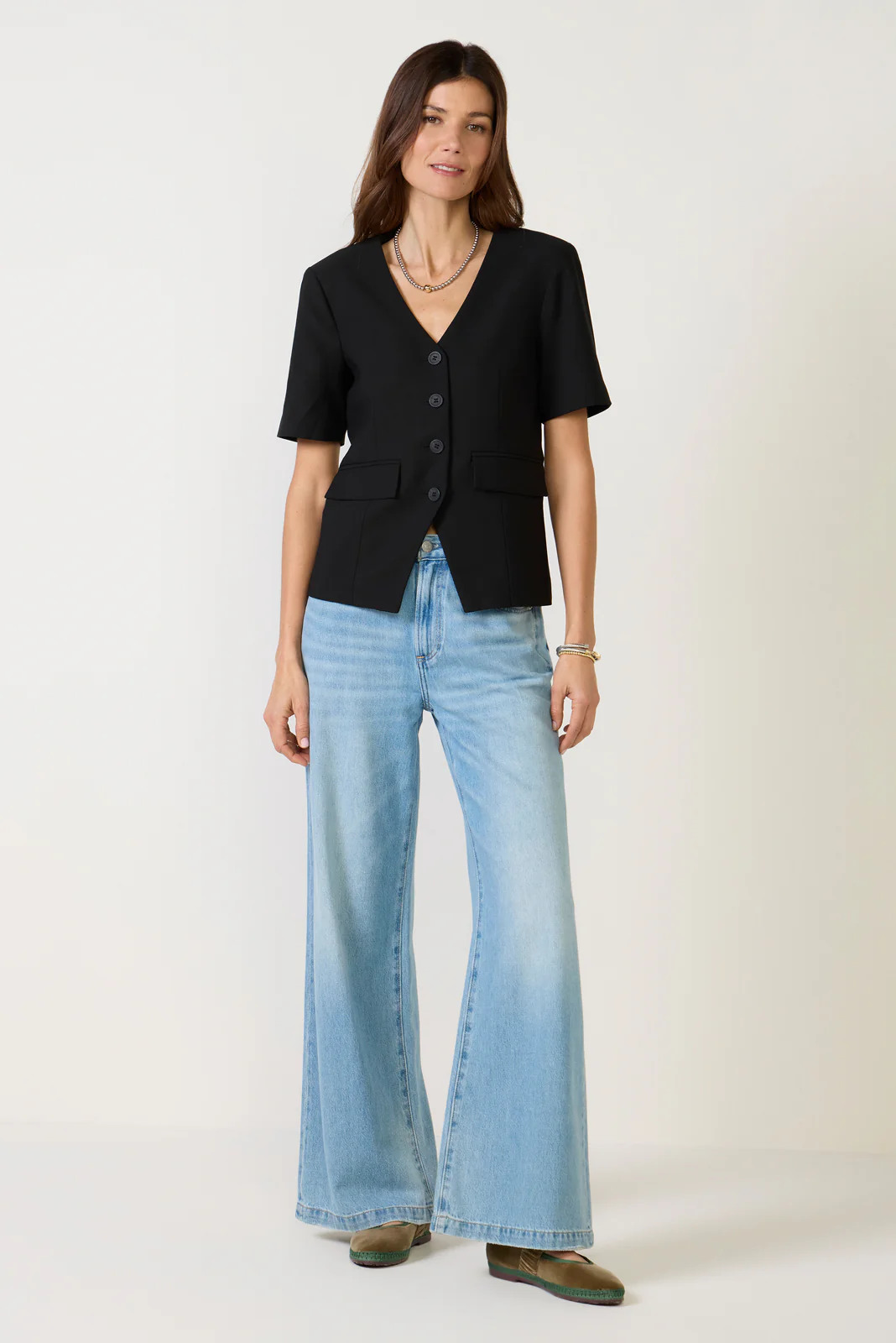 Sophia Short Sleeve Blazer - Image 2