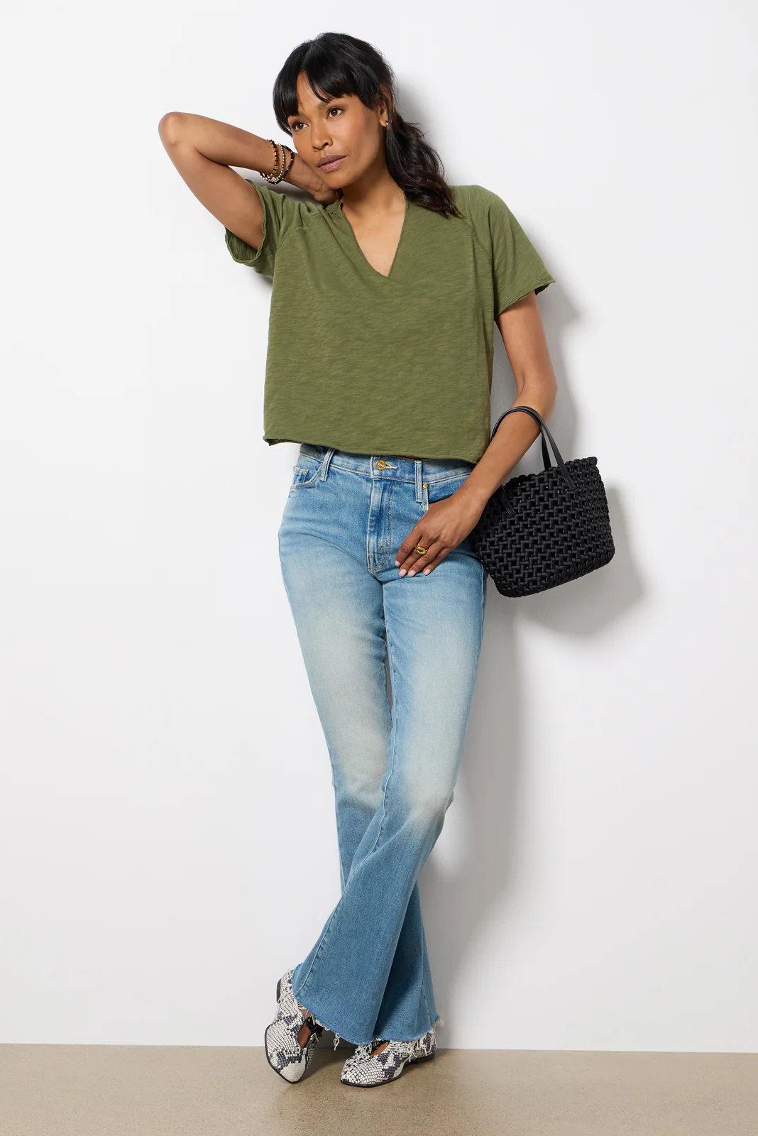 Split Neck Tee - Image 6
