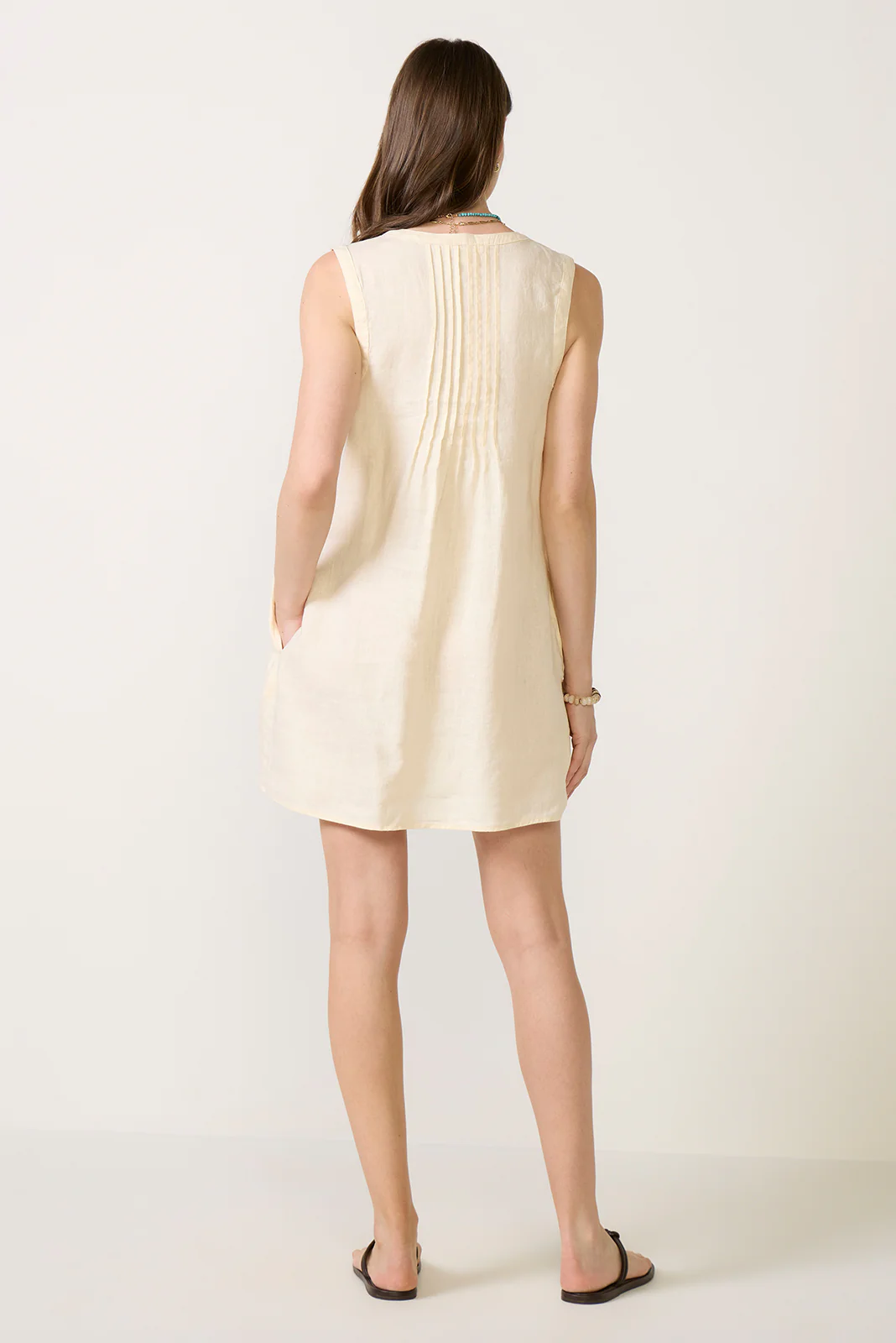 Stella Linen Mini Dress - Image 4