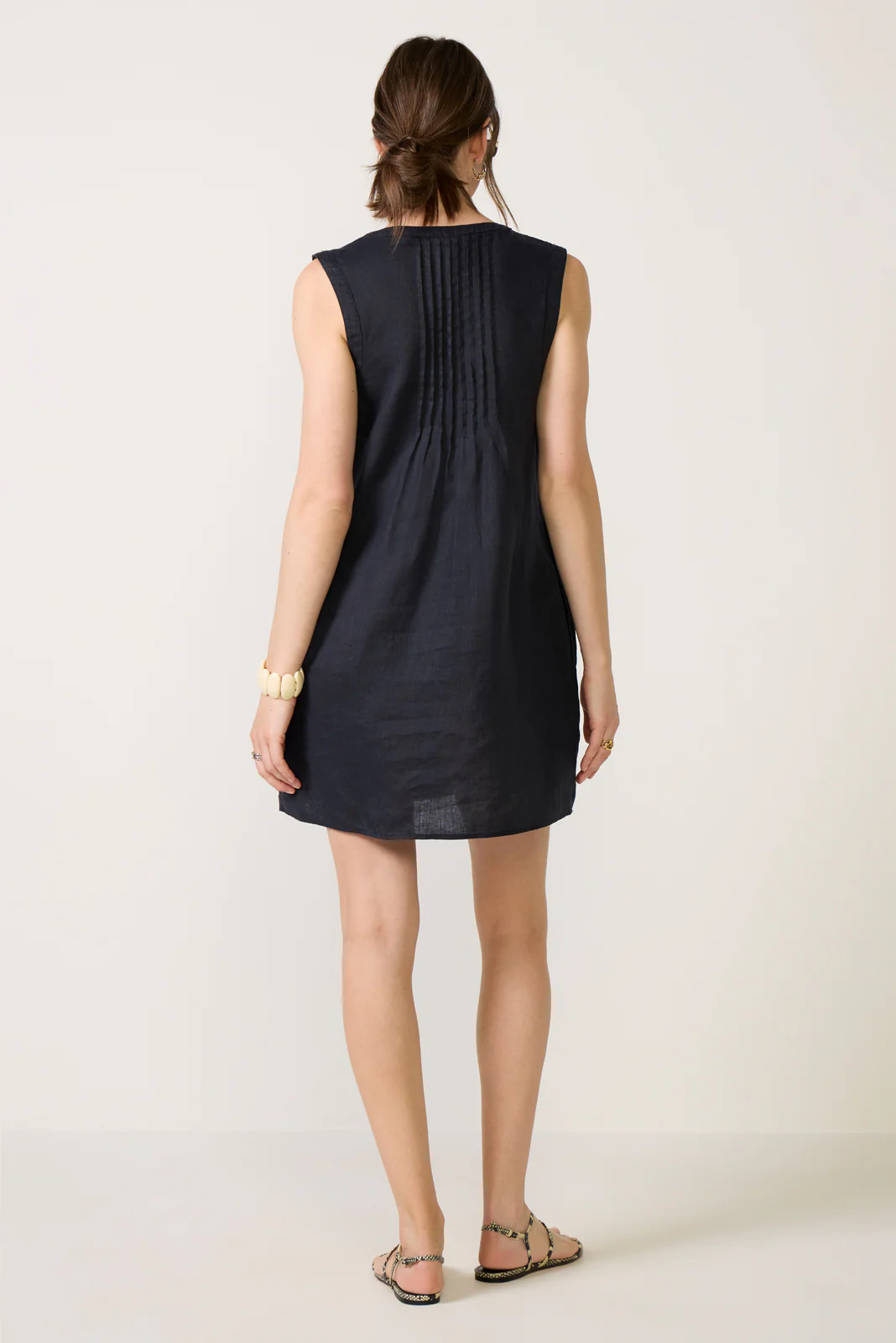 Stella Linen Mini Dress - Image 4