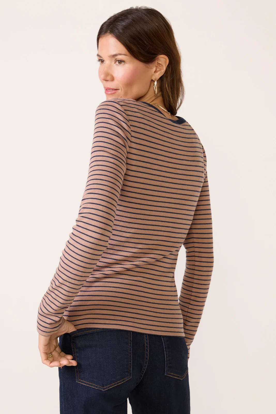 Stella Stripe Henley - Image 4