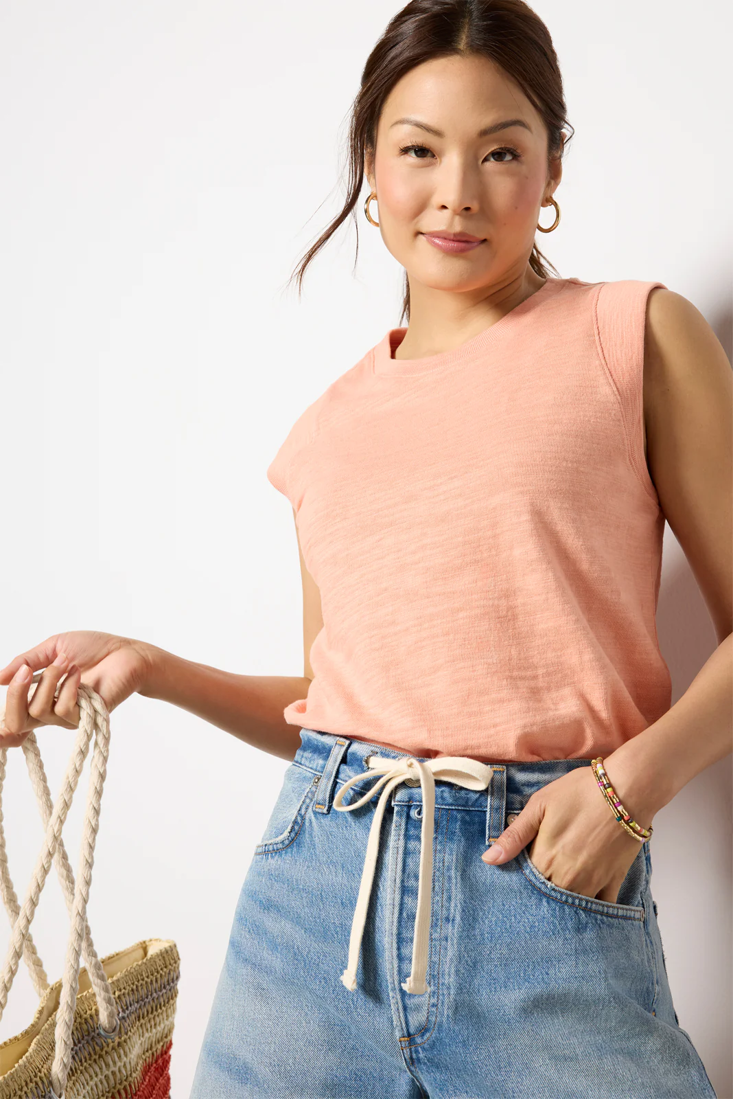 Sunwashed Slub Muscle Tank - Image 6