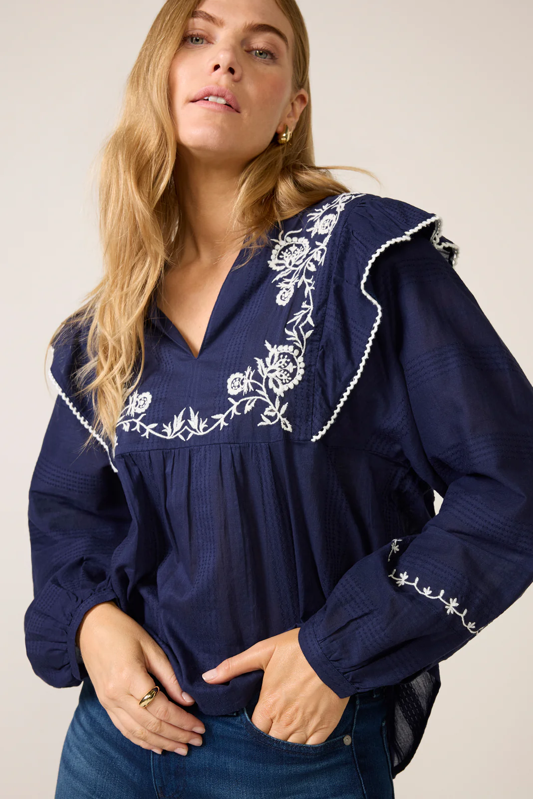 Sydney Embroidered Blouse - Image 2