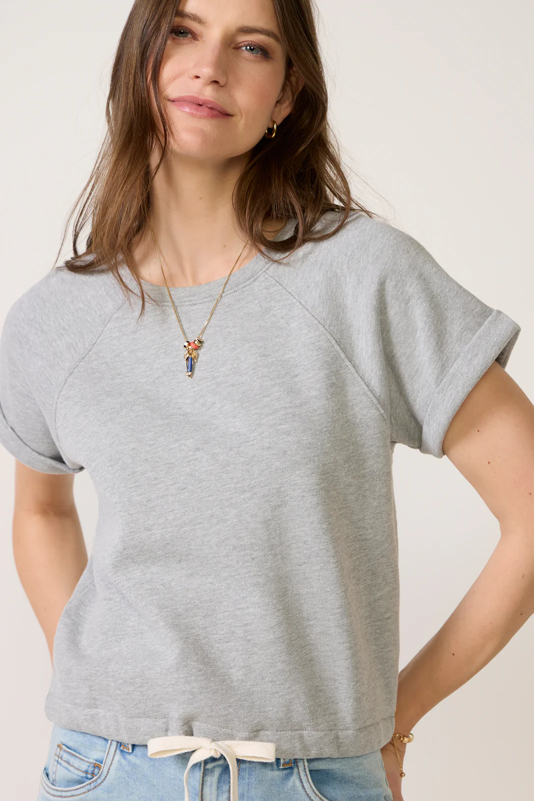 Sydney Tie Bottom Sweatshirt - Image 3