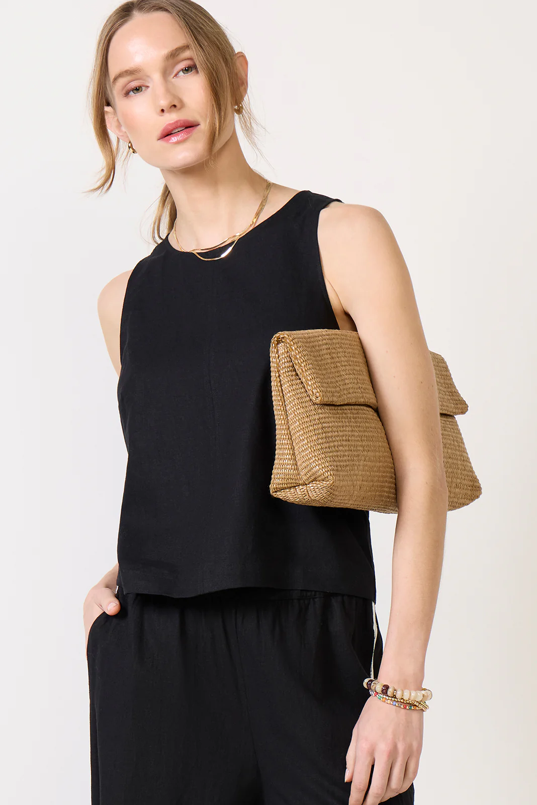 Tessa Linen Shell Top - Image 3