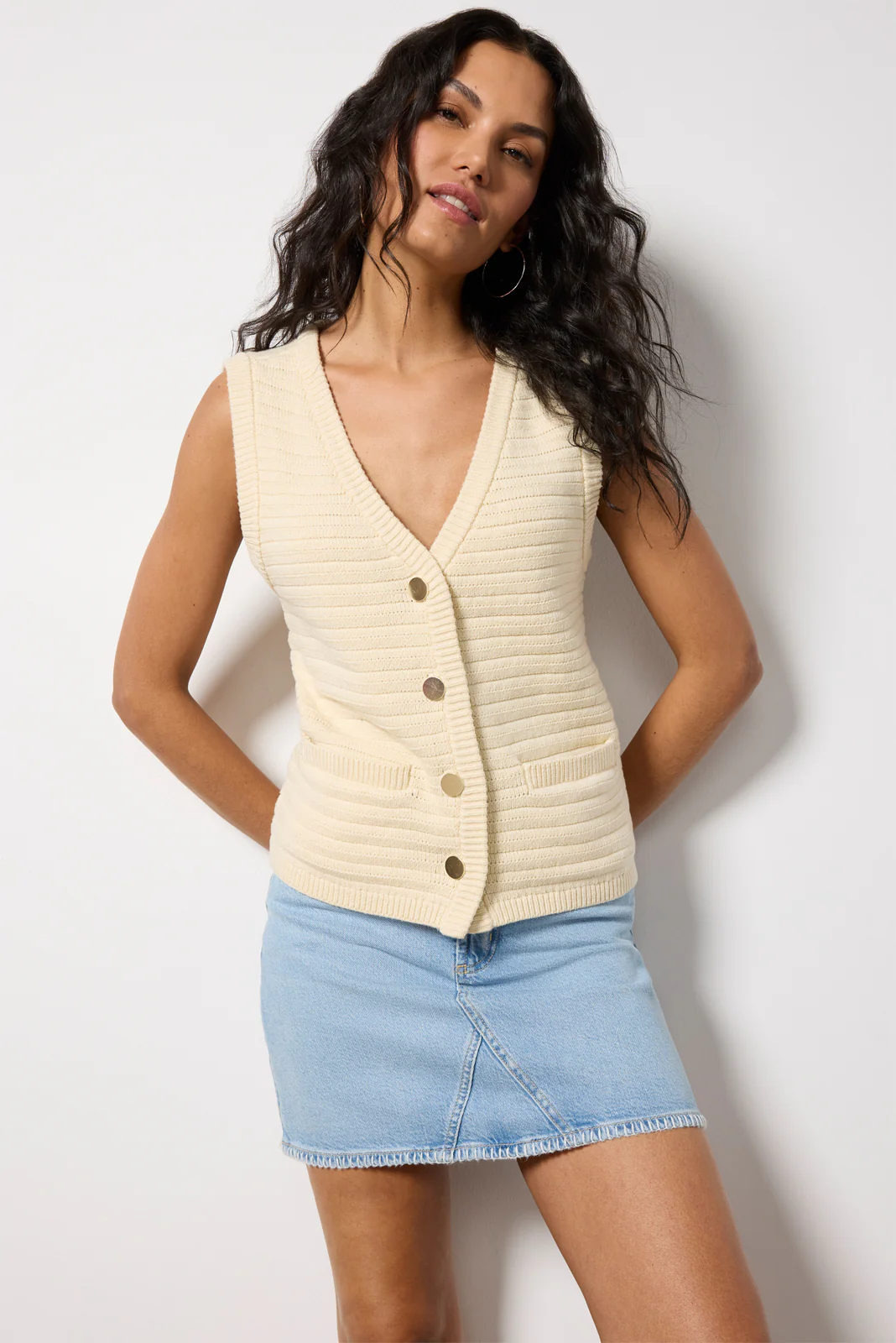 Textured Sweater Vest - Image 5