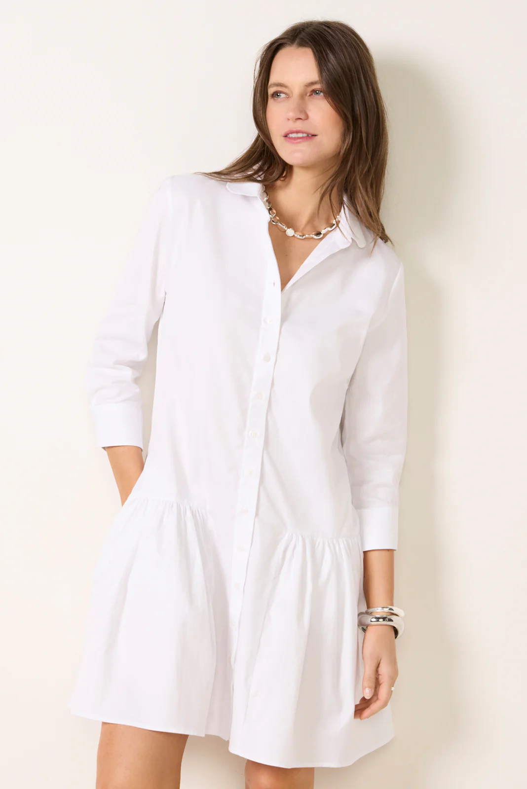 The Drop Waist Shirt Dress - Image 2