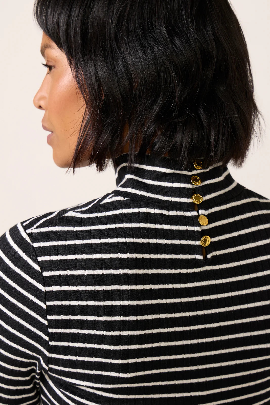 The Rib Knit Stripe Tee - Image 3
