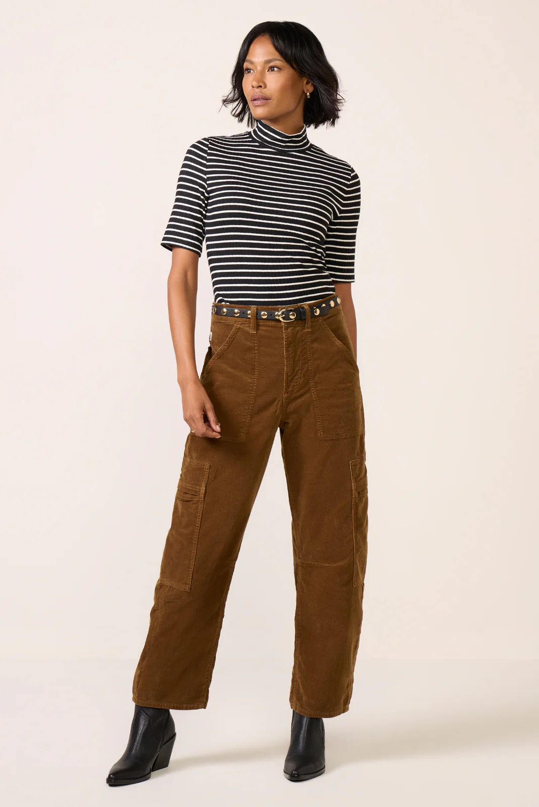 The Rib Knit Stripe Tee - Image 5