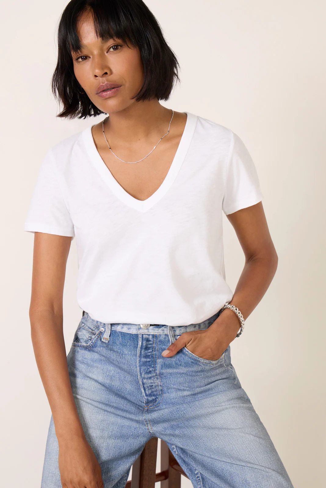 The Slub Vee Tee - Image 2