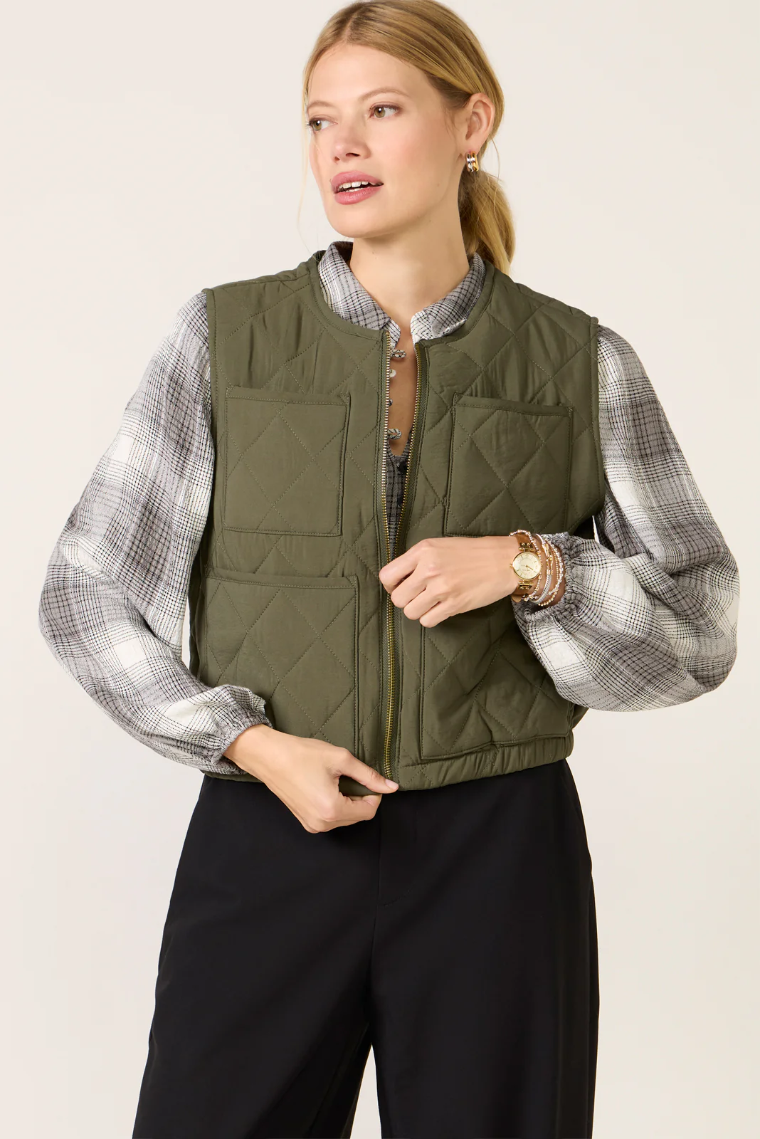 Theo Quilted Vest - Image 2
