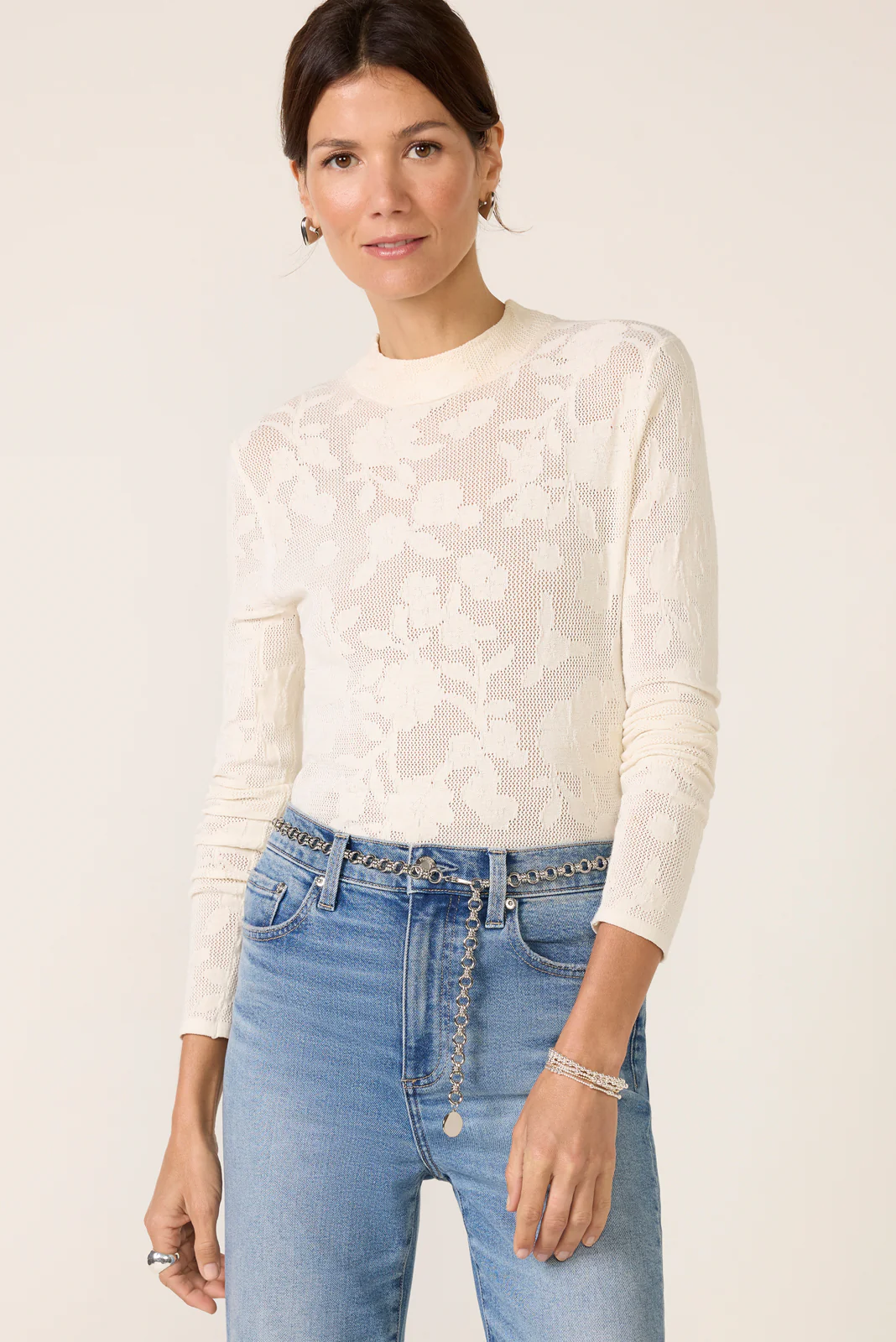 Tibi Mock Neck Top - Image 5