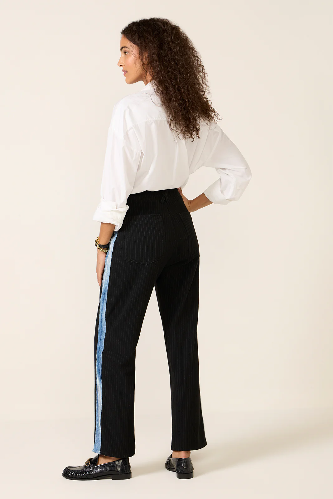 Tomboy Tuxedo Wide Leg Jean - Image 4