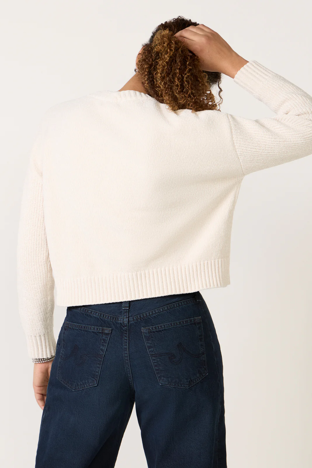 Tori Chenille Crew Cardigan - Image 4