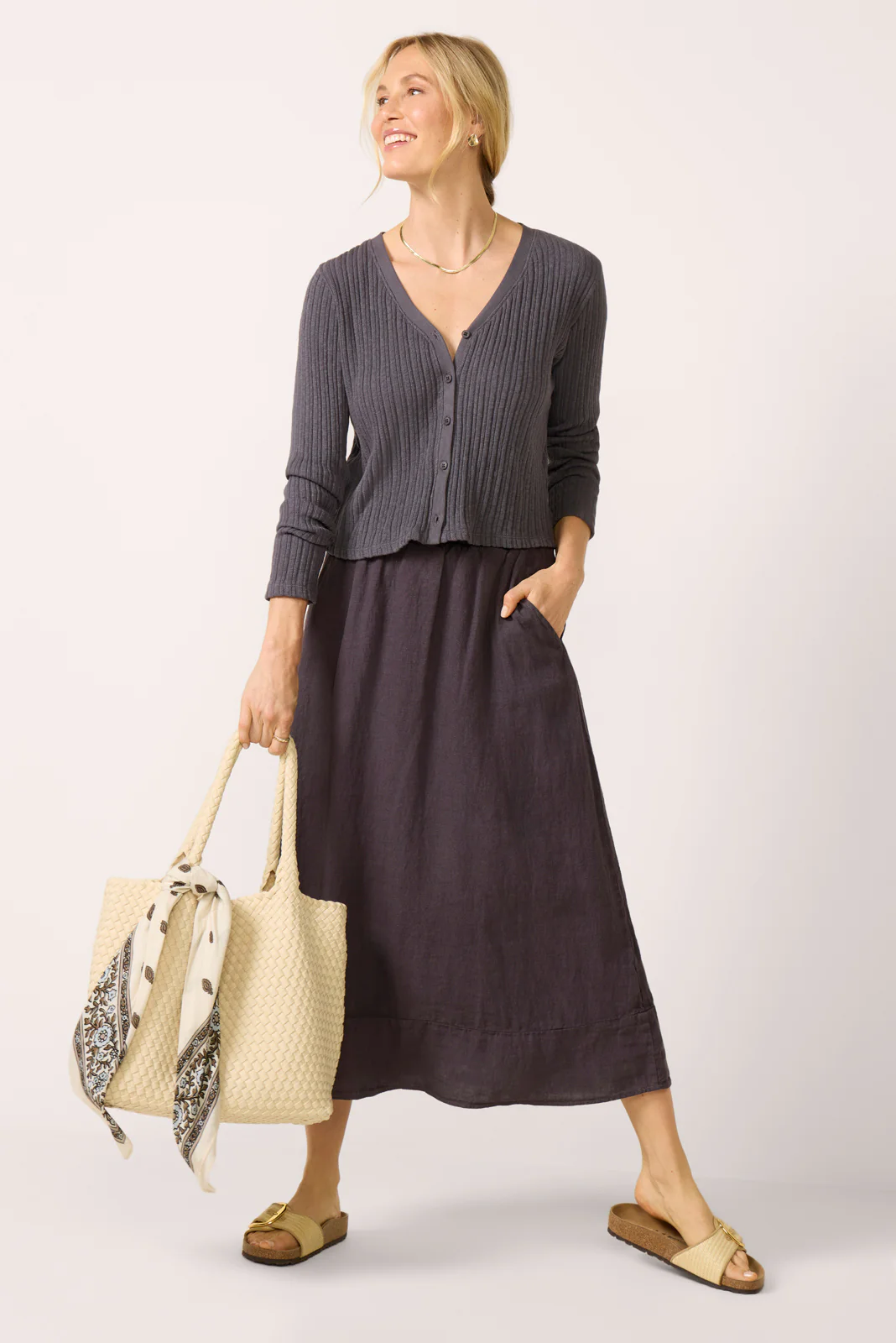 Variegated Stripe Cardigan - Image 2