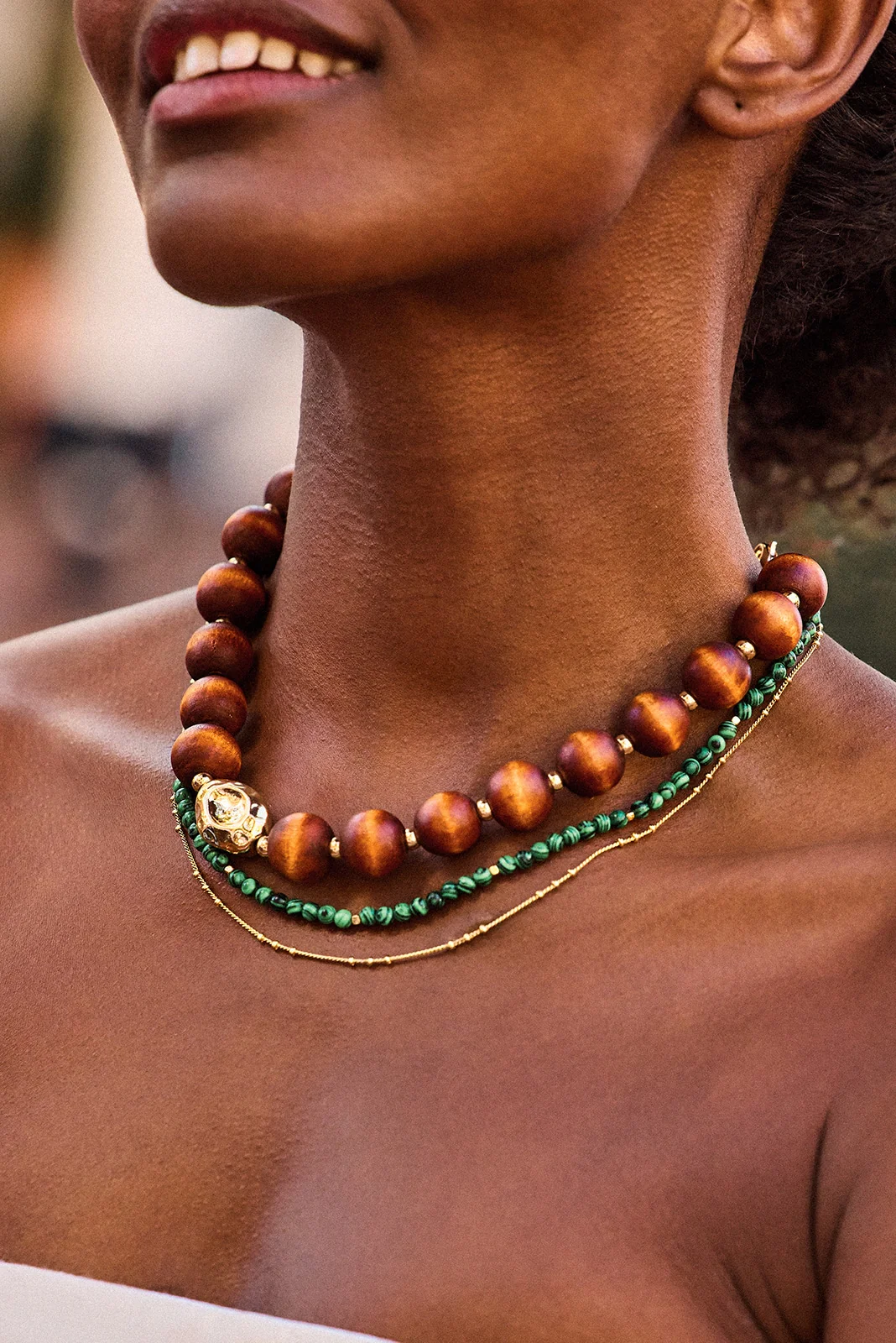 Vida Wood Necklace - Image 3