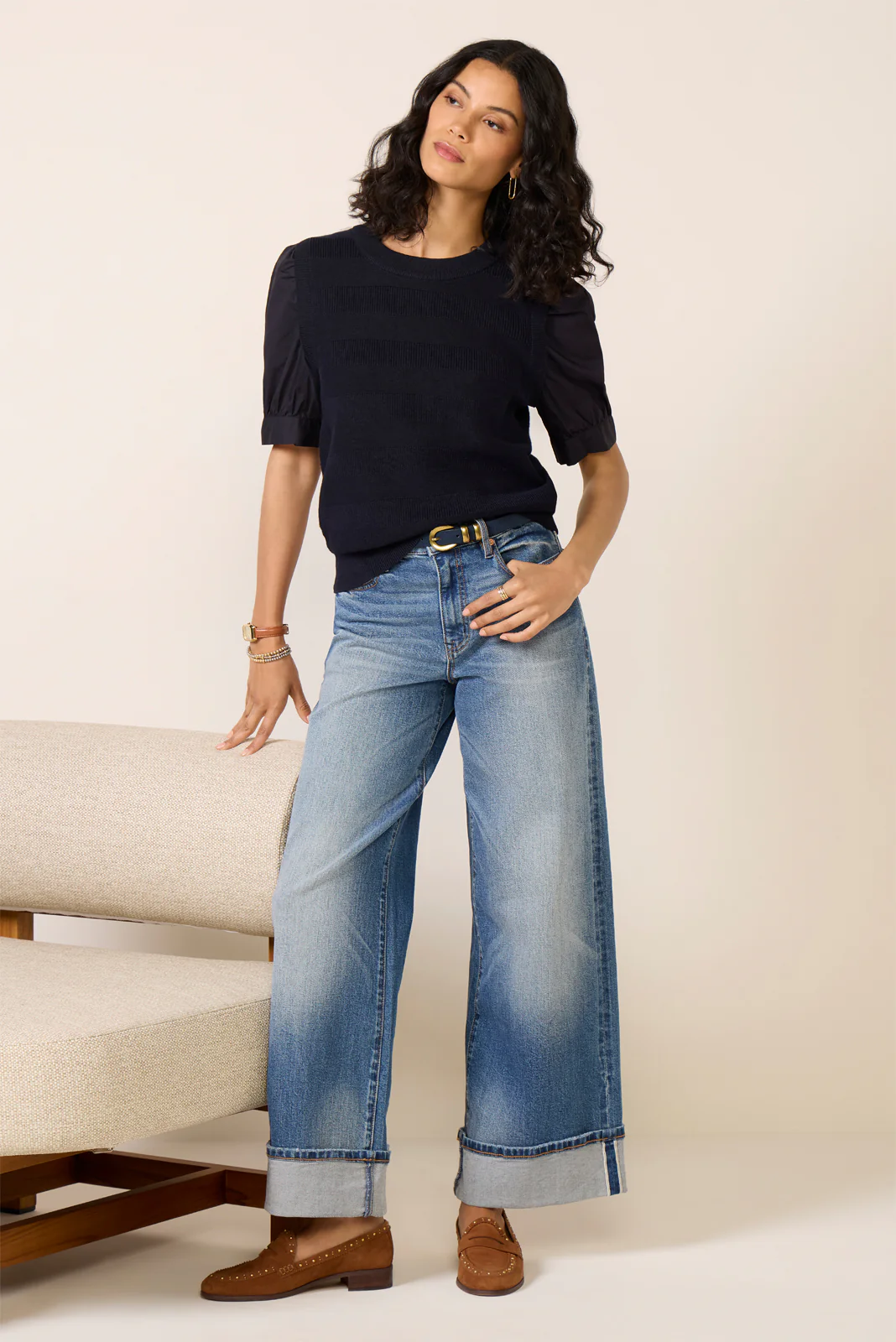 Violet Puff Sleeve TwoFer - Image 5