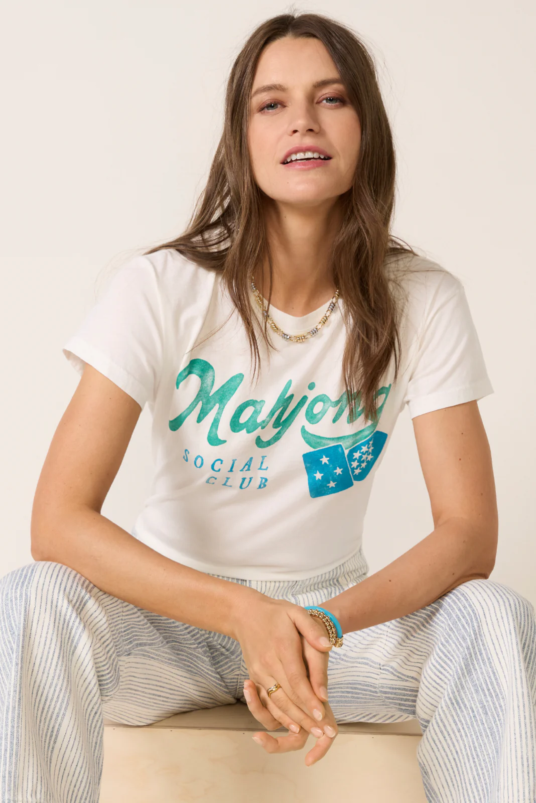 Watercolor Mahjong Tour Tee