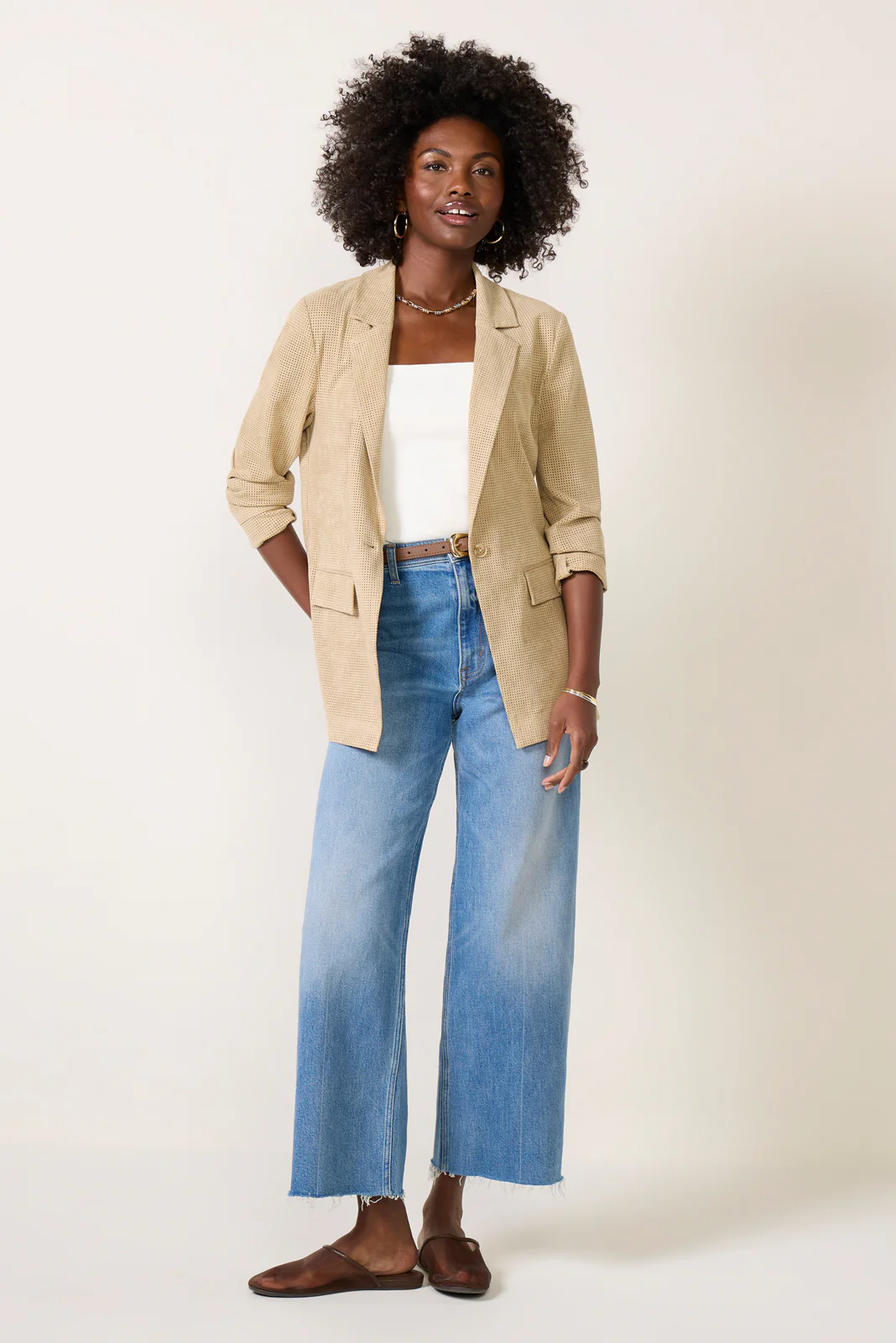 Weston Perforated Blazer - Image 2