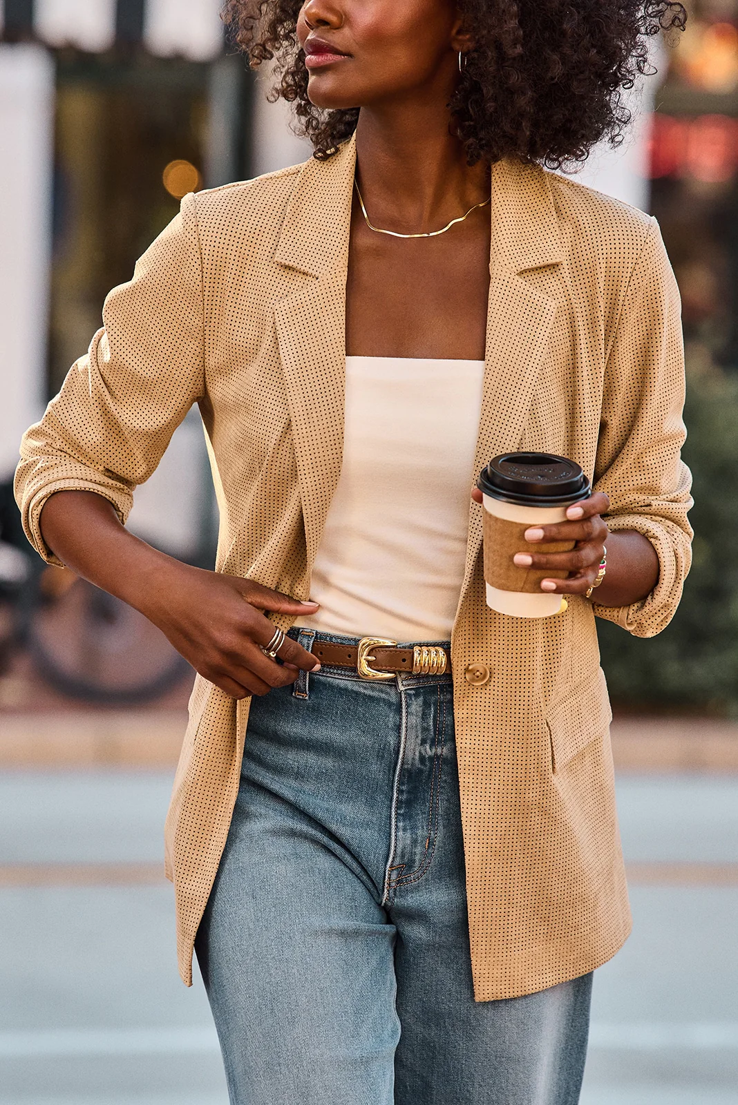 Weston Perforated Blazer - Image 6