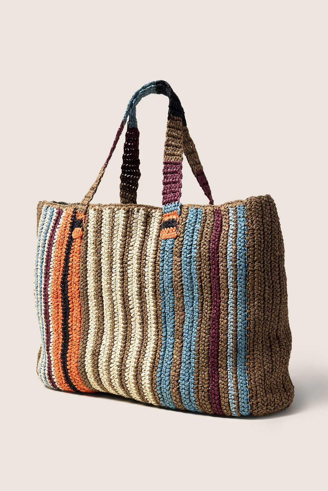 Woven Striped Tote - Image 2