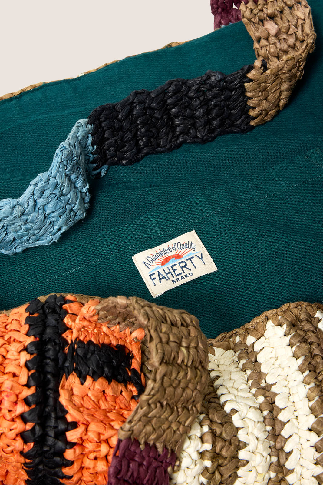 Woven Striped Tote - Image 5